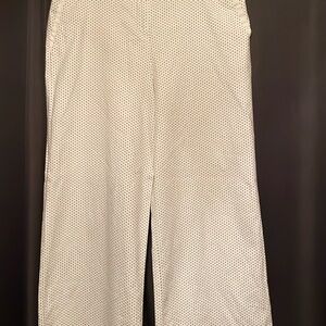 White And Black Polka Dot New York And Company Pants
